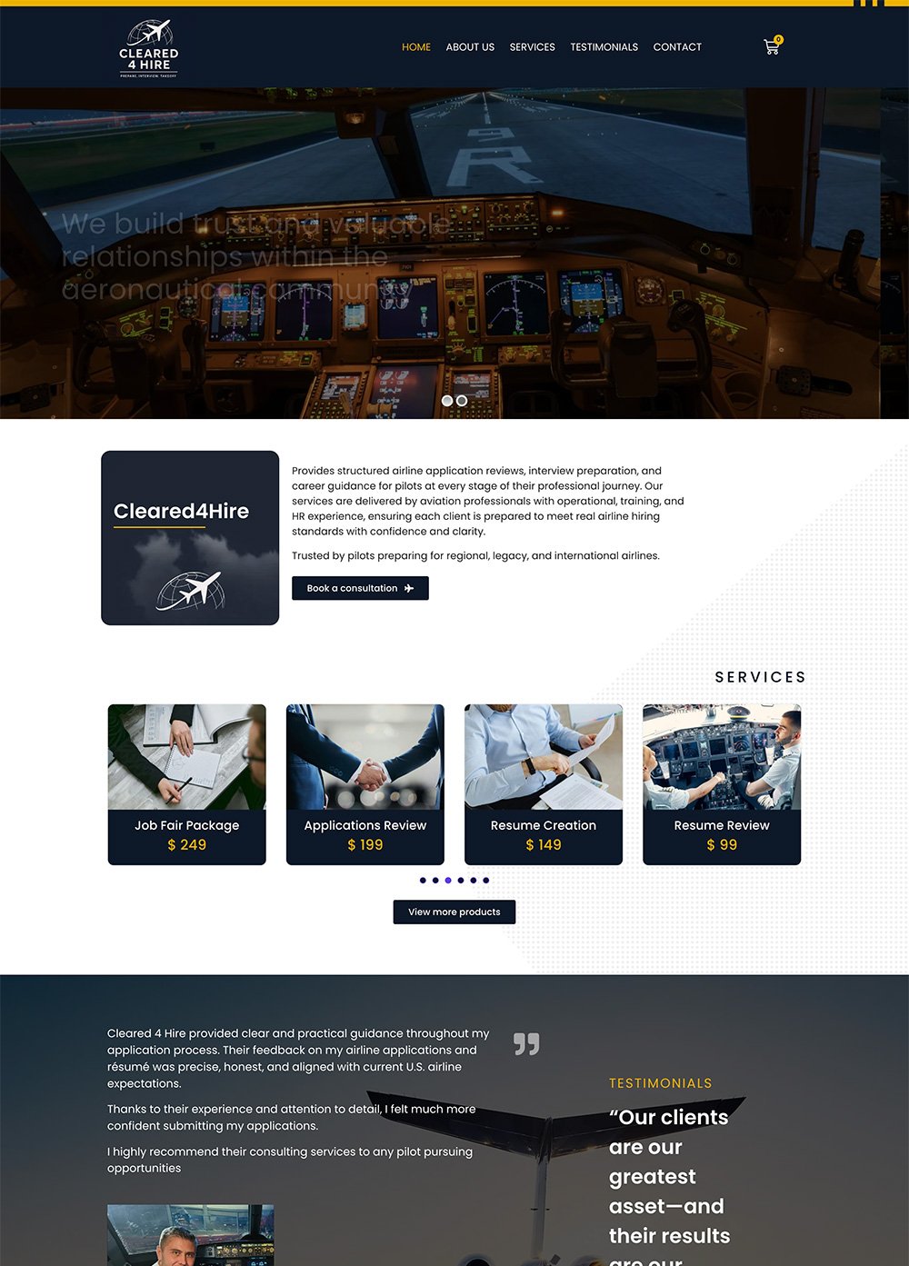 Sitio web cleared ahora