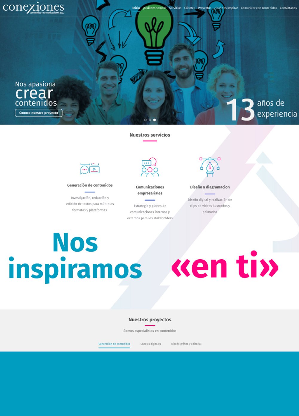 Sitio web conexiones antes